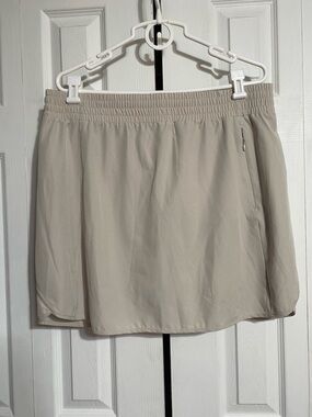 RBX light tan lightweight Skort skirt shorts stretch Waist Size XL